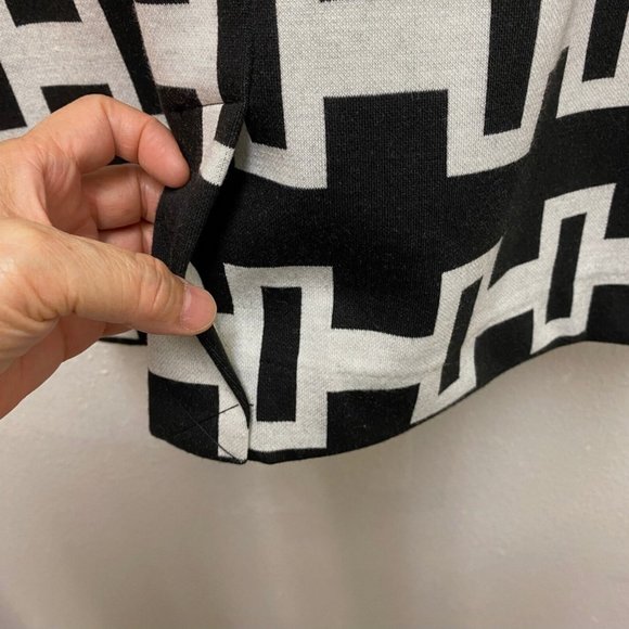 Premise Dresses Size 6 Black & White Bodycon Knit Wiggle Stretch Colorblock NWT - Picture 9 of 12